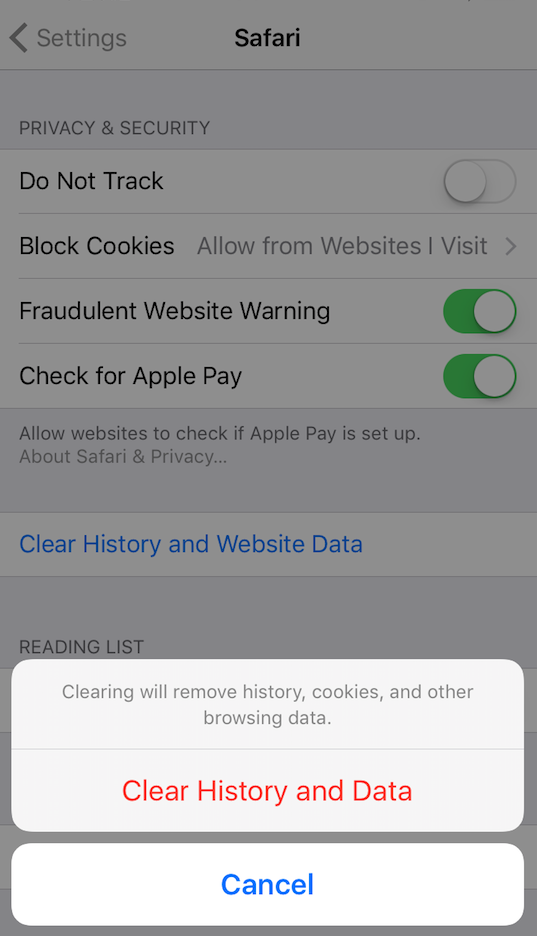 How to Delete Safari Data on iPhone 7/7 Plus