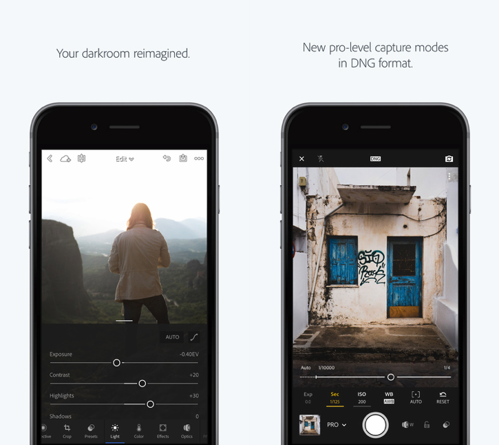 Best Photo Editing Tools for iPhone - Lightroom